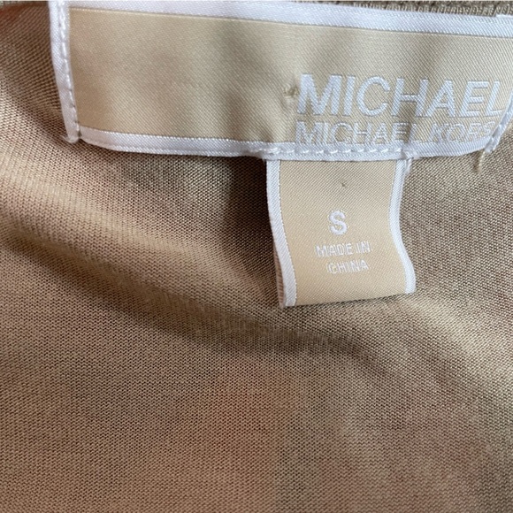 Michael Kors Blouse Gold Sleeveless top with sequins small - Picture 5 of 5